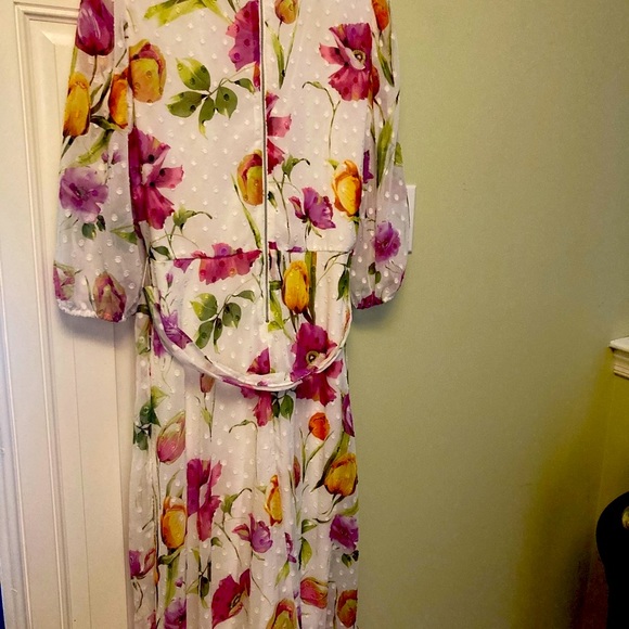 Women’s Maison Tara floral dress size 14 - Picture 7 of 16